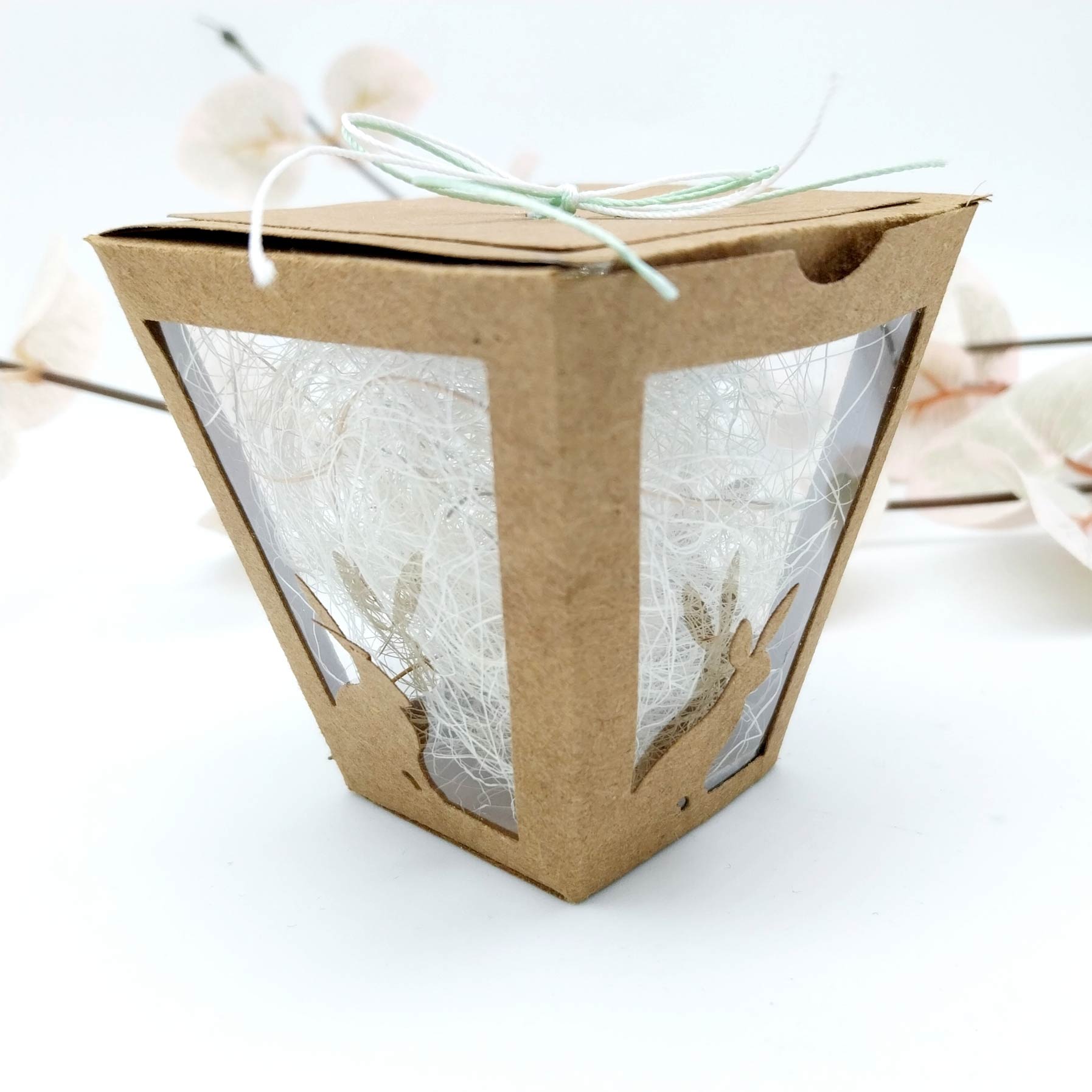 Karten-Kunst Stanzschablone kk-D234 - Trapez-Fenster Hase