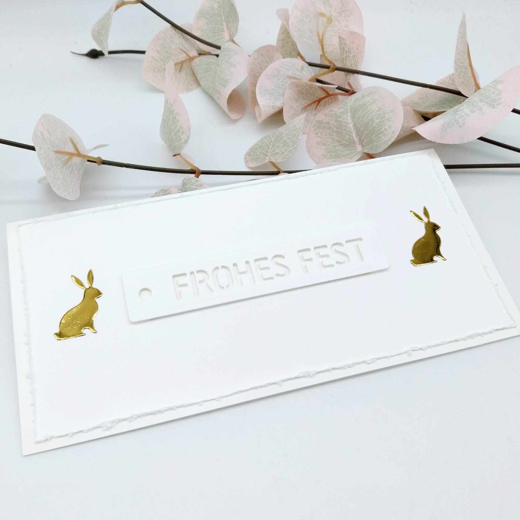 Karten-Kunst Stanzschablone kk-D162 - Anhänger / Stencil-Tag Frohes Fest