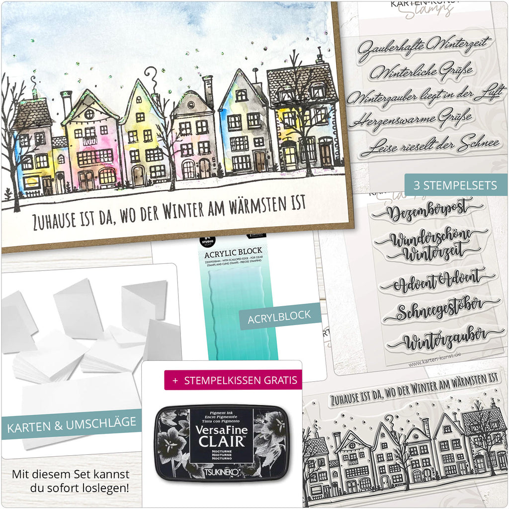Winterhäuser-Bundle - mit Stempelkissen gratis!
