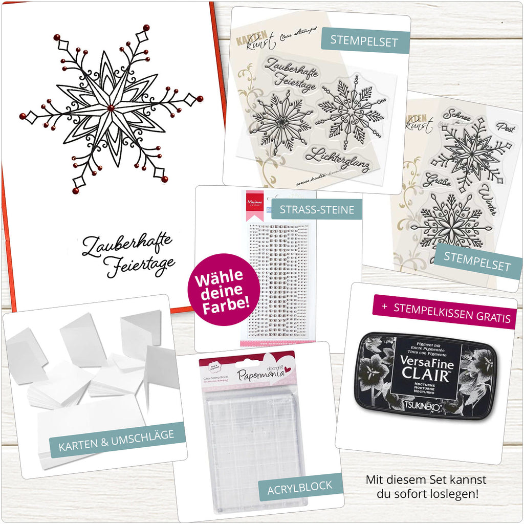 Schneeflockenstempel-Bundle