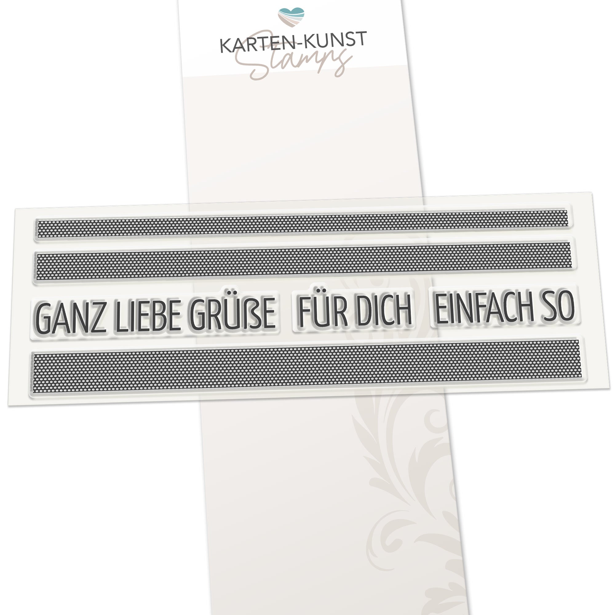 Karten-Kunst Clear Stamps KK-0133 - Karomusterstreifen