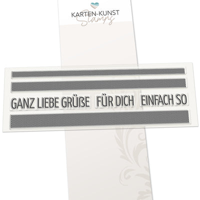 Karten-Kunst Clear Stamps KK-0133 - Karomusterstreifen