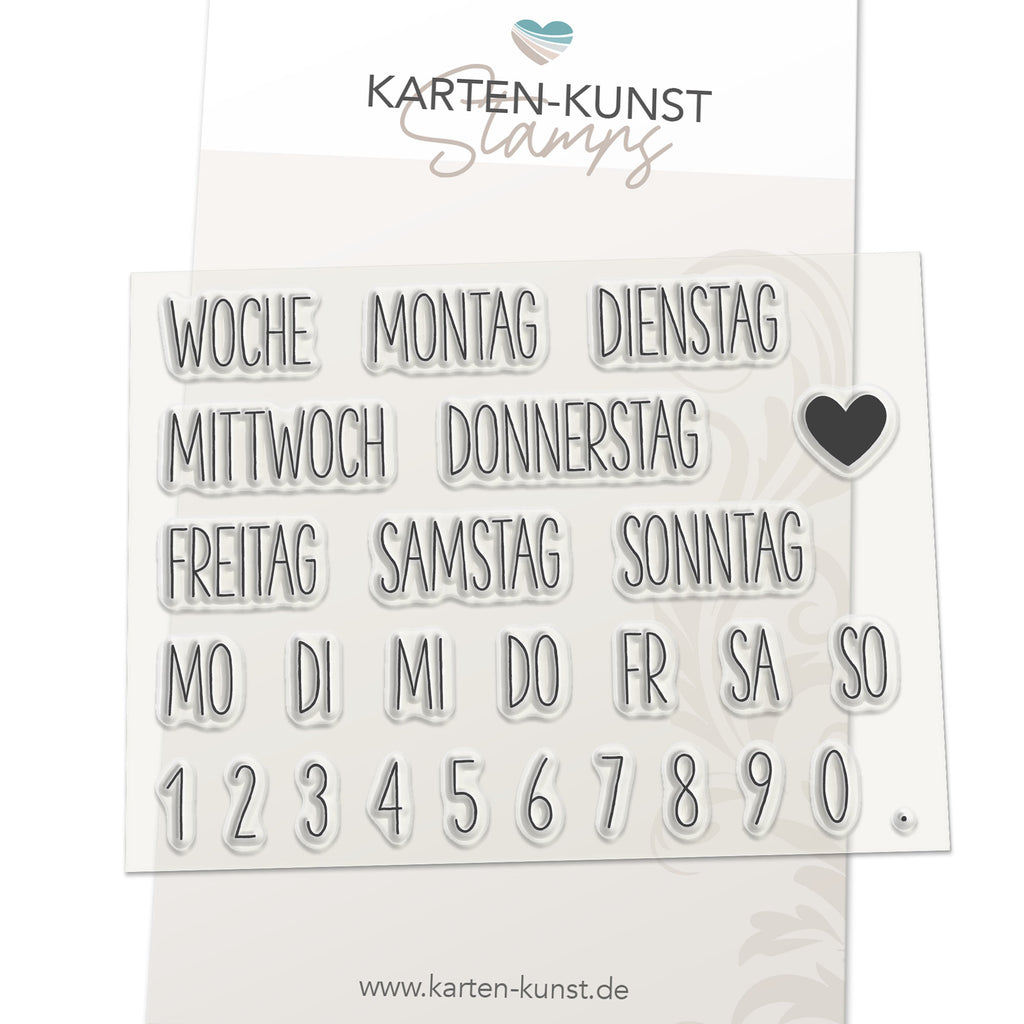 Karten-Kunst Clear Stamps KK-0058 - Kalender Nr. 2