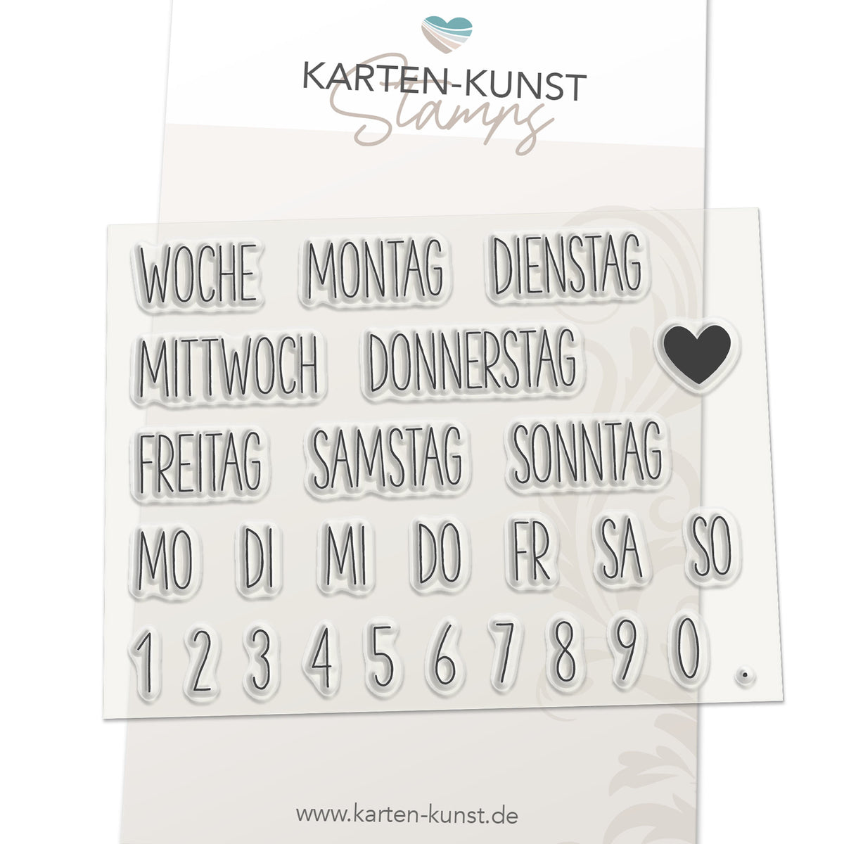 Karten-Kunst Clear Stamps KK-0058 - Kalender Nr. 2