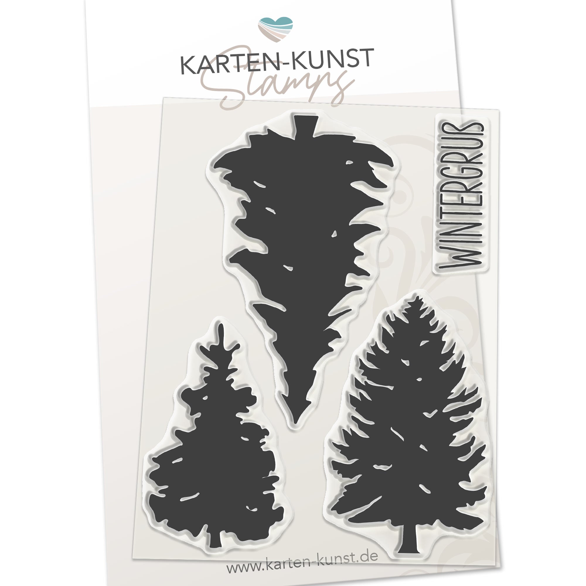 Karten-Kunst Clear Stamps KK-0117 - Winter-Tannen