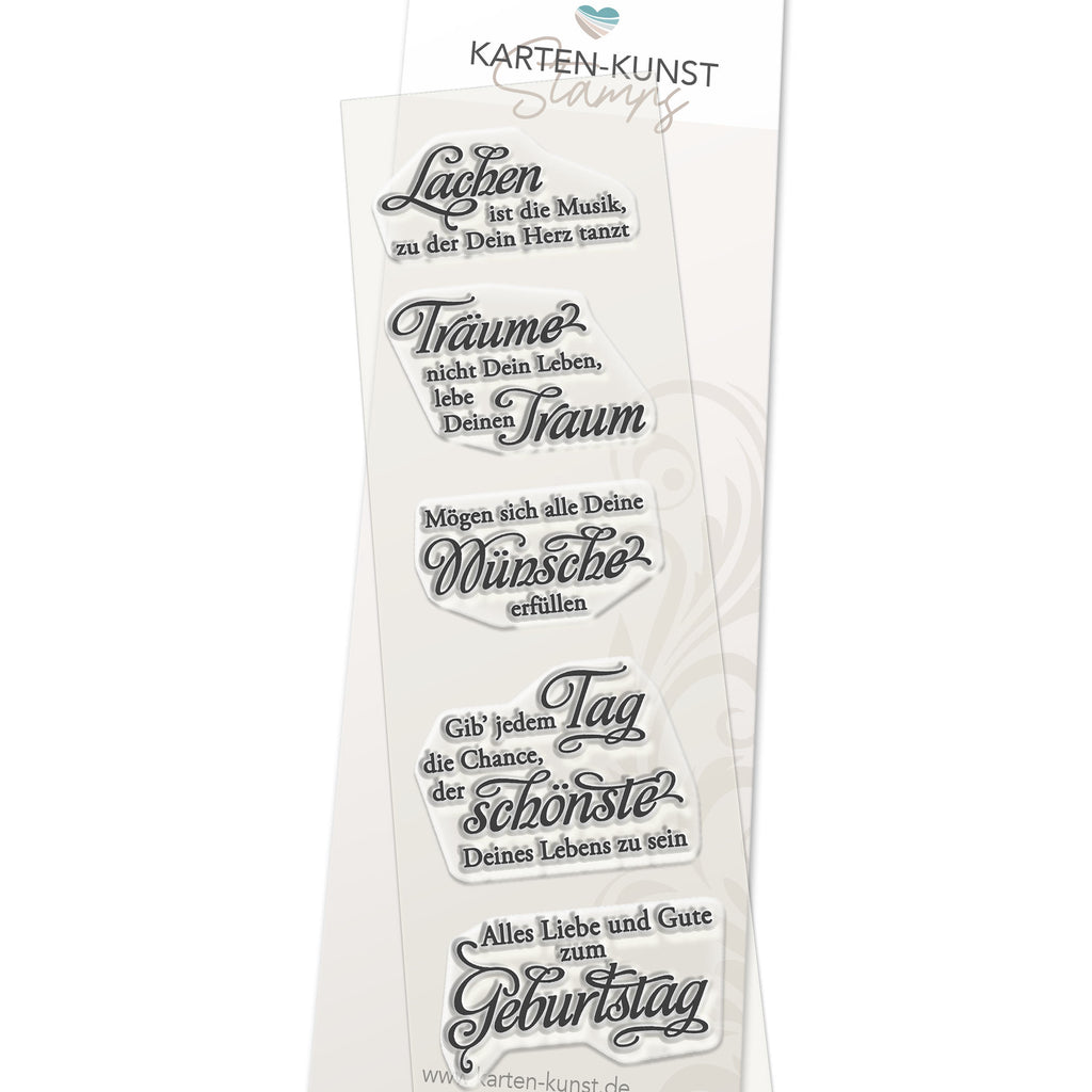 Karten-Kunst Clear Stamps KK-0065 - Weise Worte zum Geburtstag
