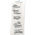 Karten-Kunst Clear Stamps KK-0065 - Weise Worte zum Geburtstag