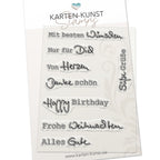 Karten-Kunst Clear Stamps KK-0063 - Kombi-Set Wünsche