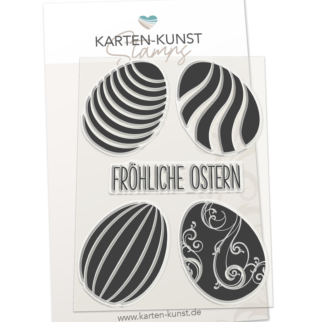 Karten-Kunst Clear Stamps KK-0126 - Ostereier