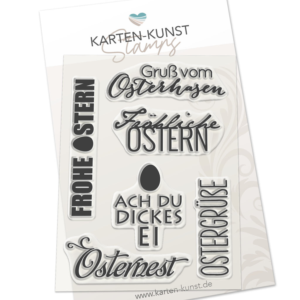 Karten-Kunst Clear Stamps KK-0098 - Typomix Ostern