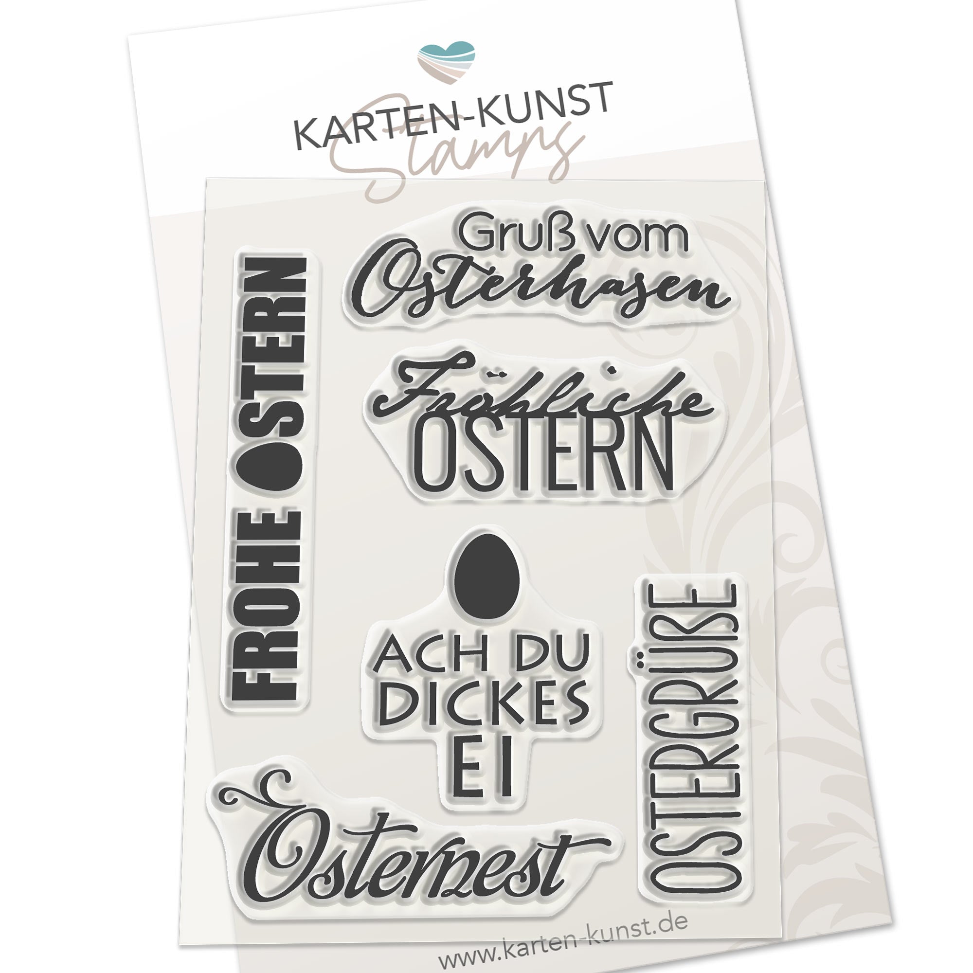 Karten-Kunst Clear Stamps KK-0098 - Typomix Ostern