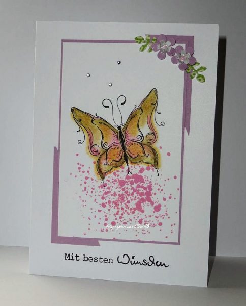 Karten-Kunst Clear Stamps KK-0080 - Schnörkel-Schmetterlinge