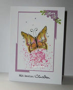 Karten-Kunst Clear Stamps KK-0080 - Schnörkel-Schmetterlinge