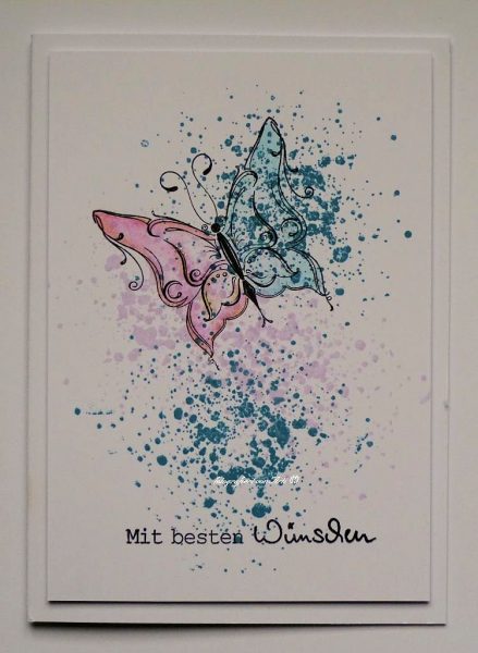Karten-Kunst Clear Stamps KK-0080 - Schnörkel-Schmetterlinge