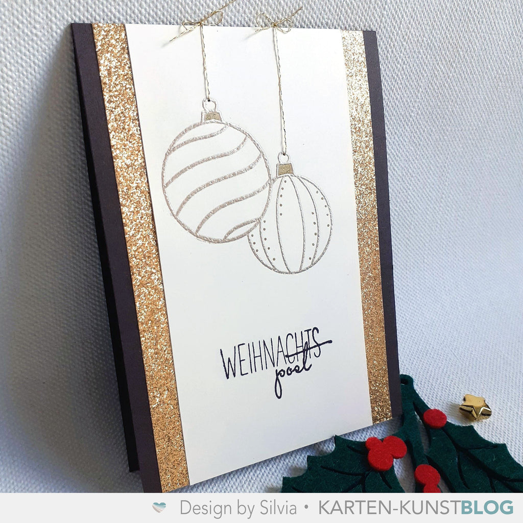 Karten-Kunst Clear Stamps KK-0246 - Christbaumkugeln / Scribble Ornaments