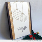 Karten-Kunst Clear Stamps KK-0246 - Christbaumkugeln / Scribble Ornaments
