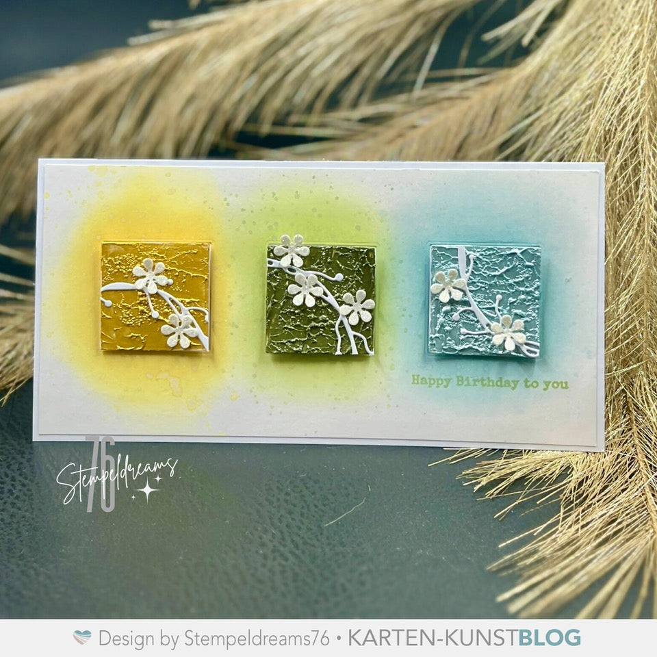 Stanzschablone Kk-D089 - Geburtstag Im Rahmen Bei