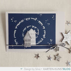 Karten-Kunst Clear Stamps KK-0110 - Spiral-Text Schnee