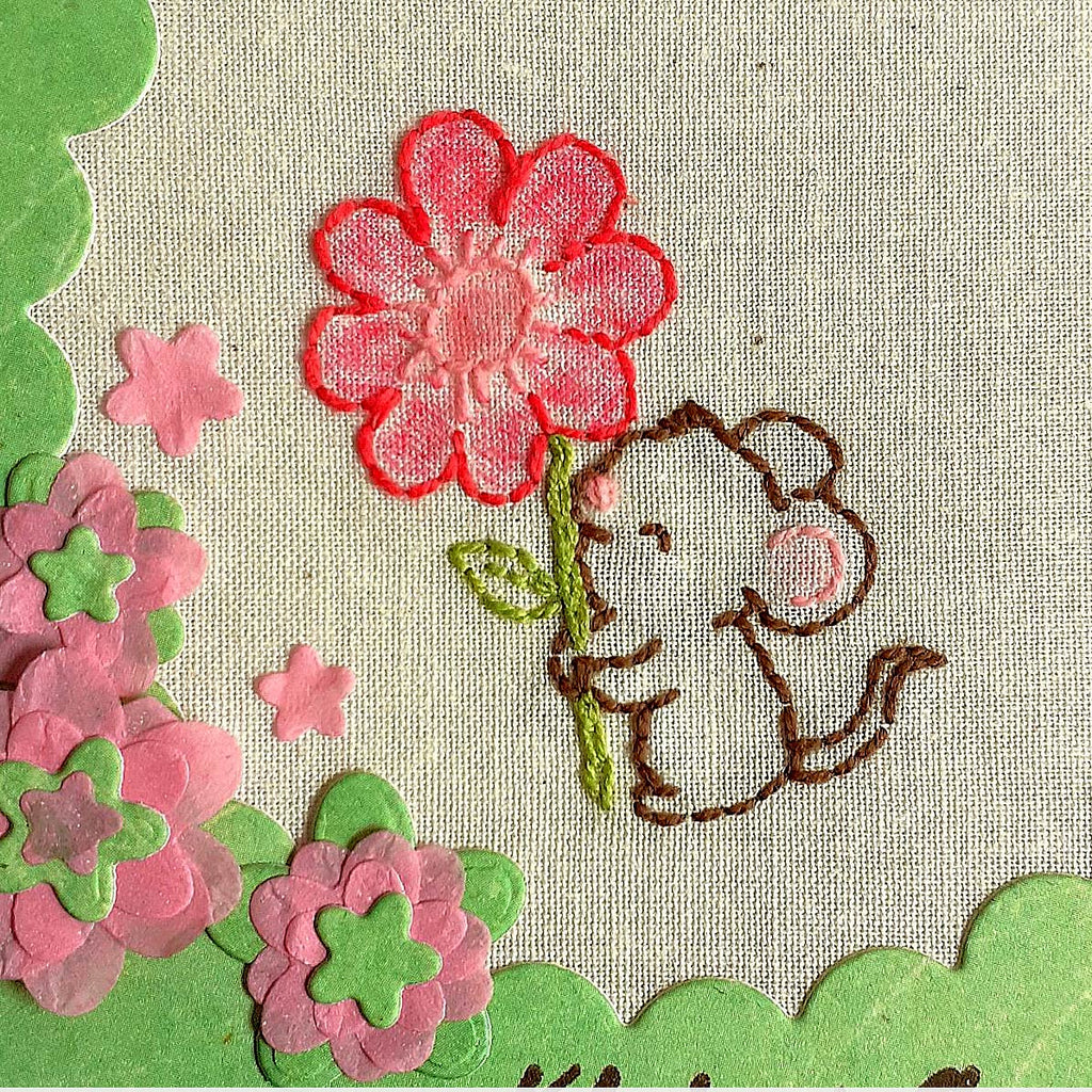 Karten-Kunst Clear Stamps KK-0300 - Tierische Blumengrüße