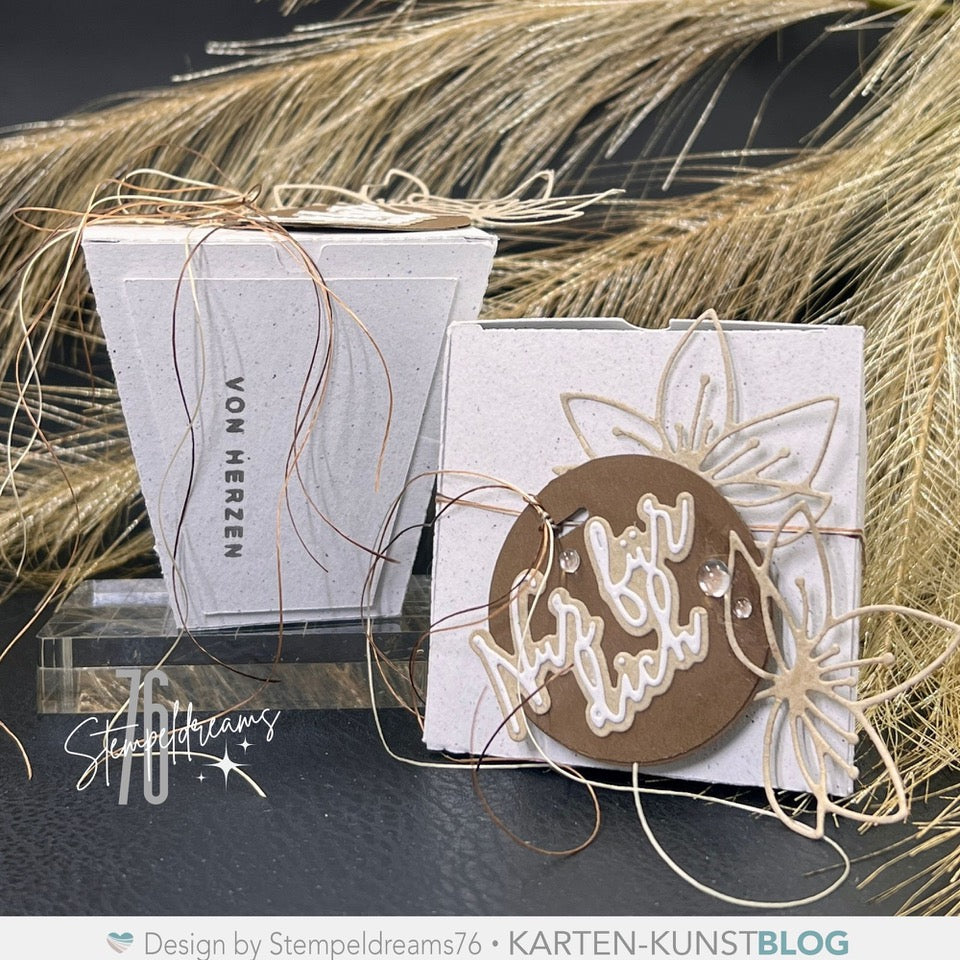 Stanzschablone „Mr & Mrs“ - Elegante Schrift, 3,8x3,8 Cm, Für Big Shot, Cuttlebug & Mehr