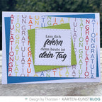 Karten-Kunst Clear Stamps KK-0242 - Vertikale Worte III Viele Grüsse