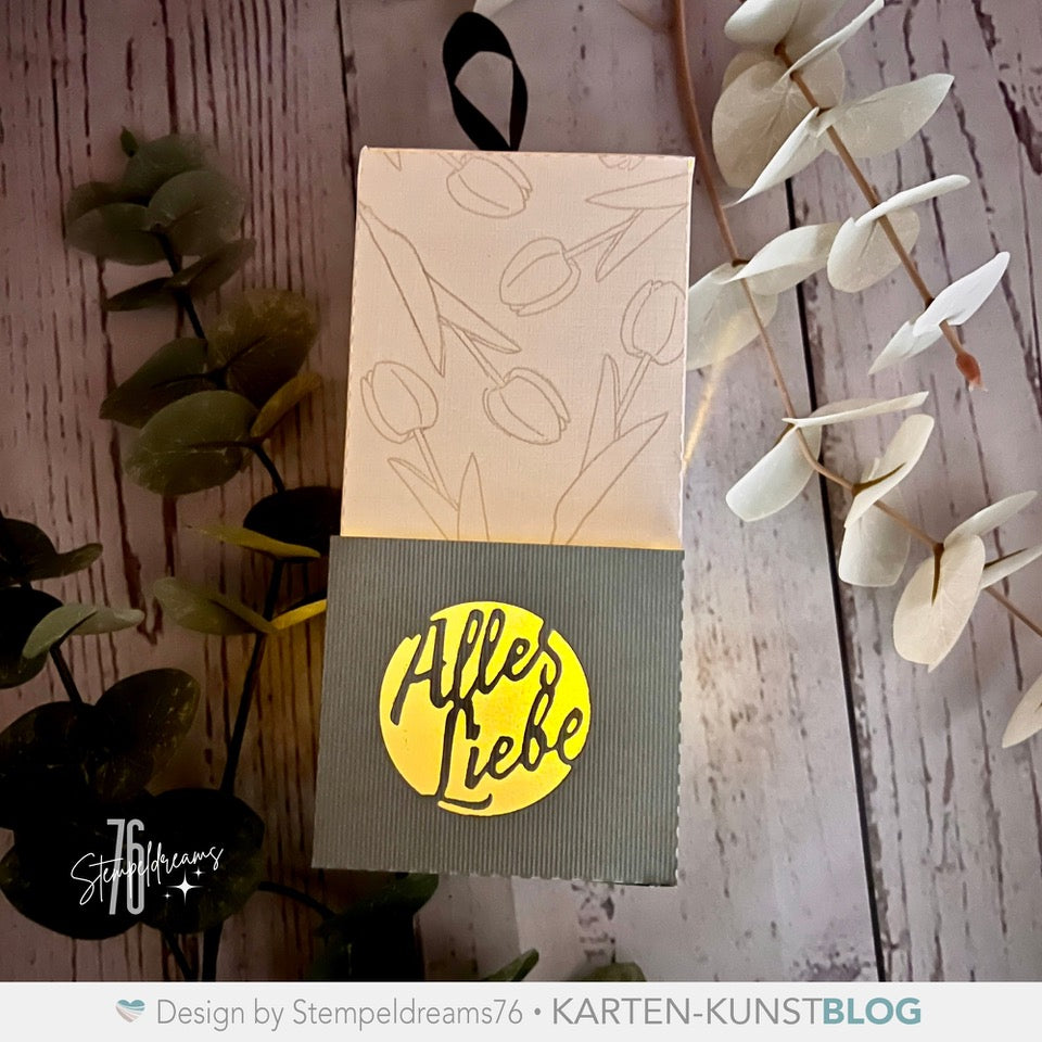 Karten-Kunst Stanzschablone kk-D222 - Mojito Cutout Alles Liebe