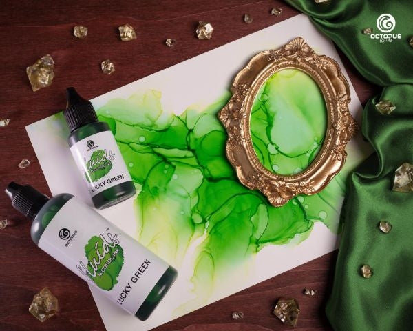 Octopus Fluids Alcohol Ink 30ml - Lucky Green