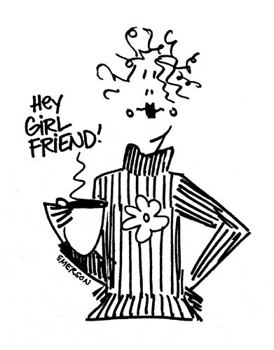 American Art Stamp - Hey Girl Friend