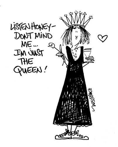American Art Stamp - Just the Queen