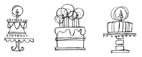 American Art Stamp - 3 Cake Set