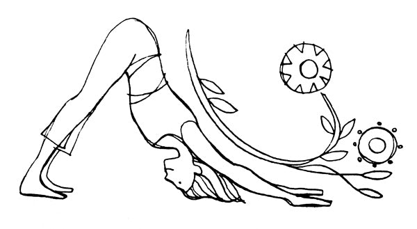 American Art Stamp - Downward Dog