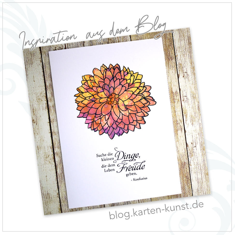 Clear Stamps mit inspirierenden Sprüchen, Silikonstempel Text-Stempel Deutsch Scrapbooking Karten-Kunst Weise Worte Konfuzius KK-0041