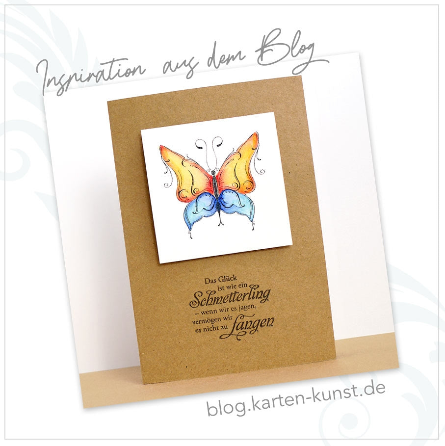 Silikonstempel Sprüche deutsch Motivation & Mut machen Clear Stamps Sprüche KK-0082 Karten-Kunst Clear Stamp Set Weise Worte Glück 