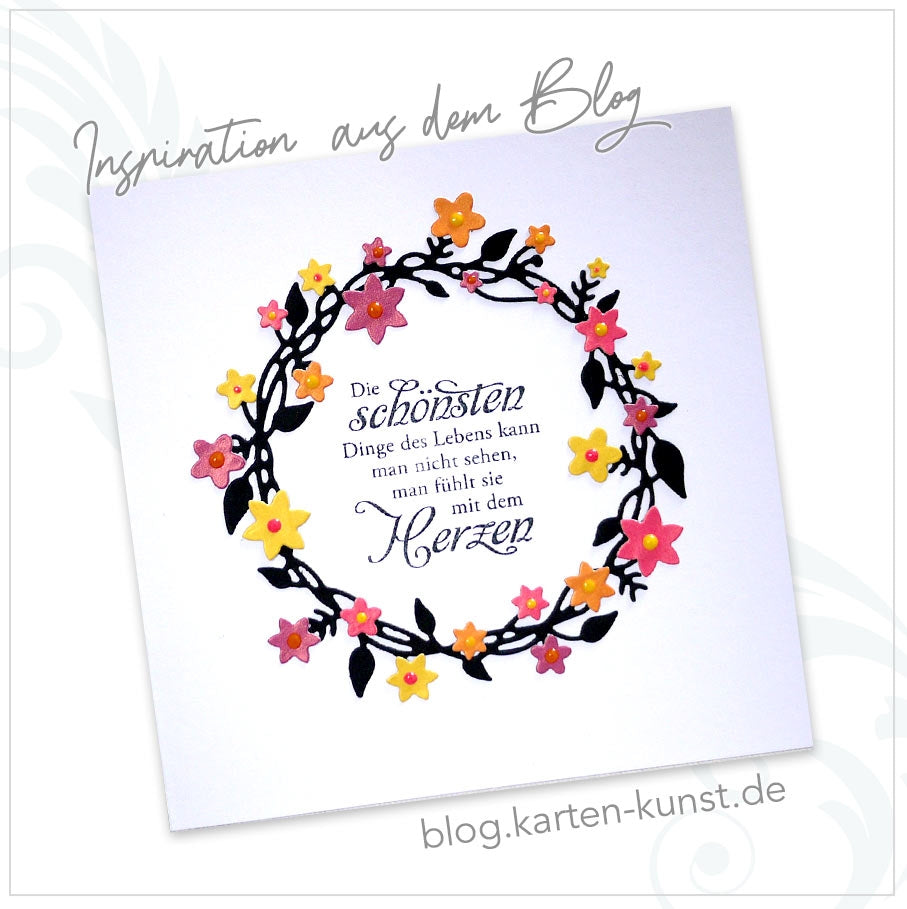 Silikonstempel Sprüche deutsch Motivation & Mut machen Clear Stamps Sprüche KK-0082 Karten-Kunst Clear Stamp Set Weise Worte Glück 