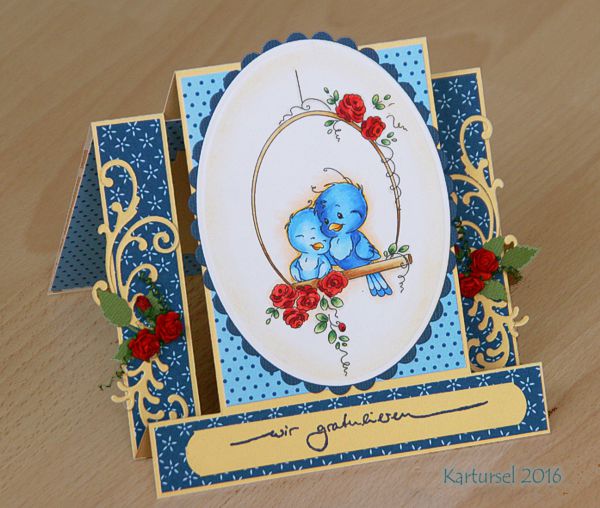 Karten-Kunst Clear Stamp KK-SZ15 - Schriftzug Wir gratulieren