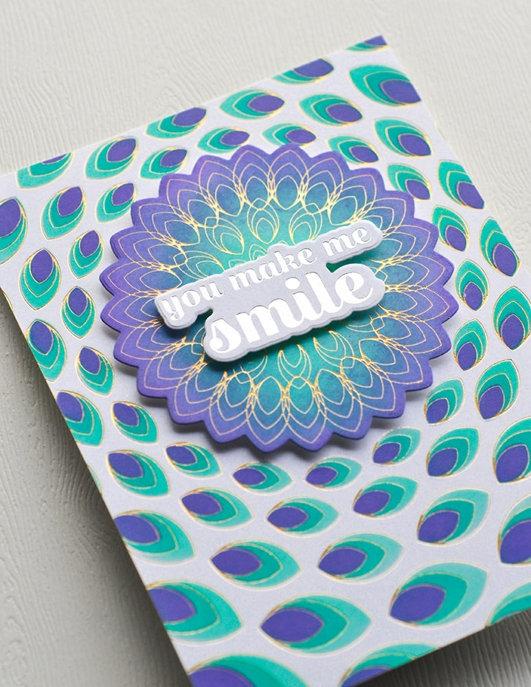 Birch Press Hot Foil Plate - Gilded Petalpoint (inkl. Stanzschablone) Set