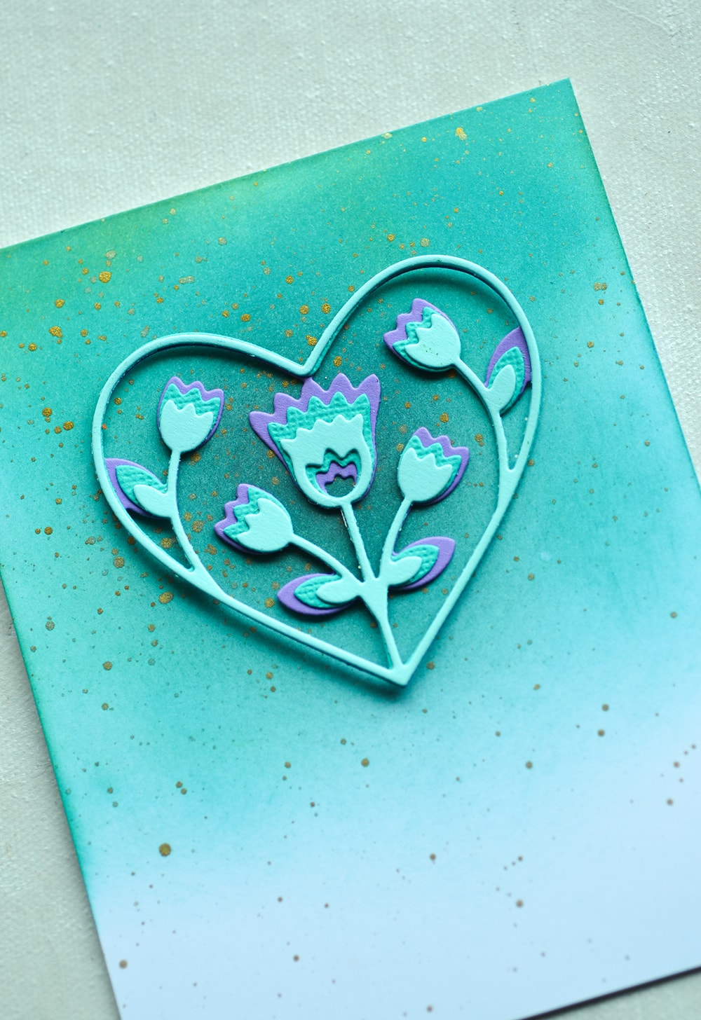 Birch Press Stanzschablone - 56119 Folk Art Heart Layer Set