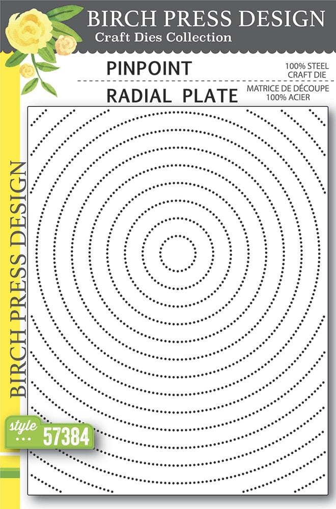 Birch Press Stanzschablone - 57384 Pinpoint Radial Plate