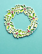 Birch Press Stanzschablone - Holly Wreath Plate Layer Set
