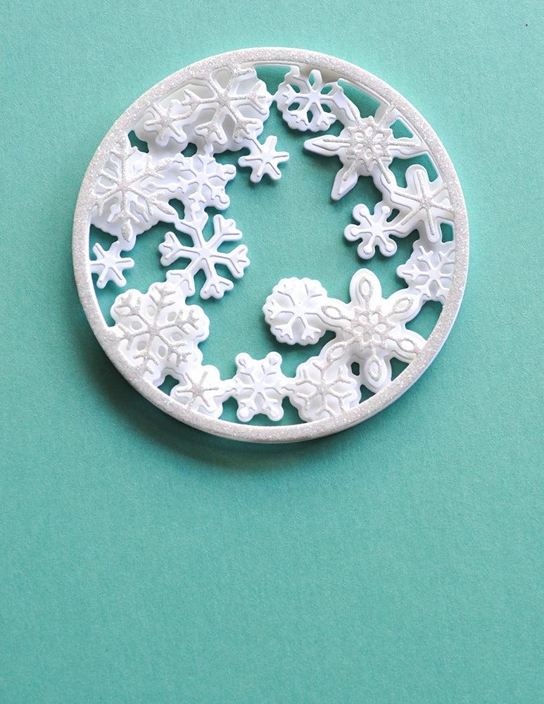 Birch Press Stanzschablone - Snowy Circle Layer Set