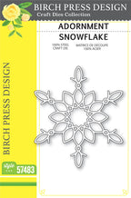 Birch Press Stanzschablone - Adornment Snowflake