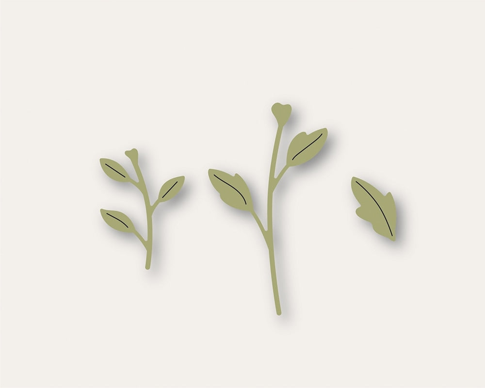 Birch Press Stanzschablone - Delicate Floral Buds Contour Layers