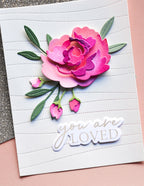 Birch Press Stanzschablone - Morning Rose and Triple Buds Contour Layers