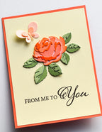 Birch Press Stanzschablone - Dainty Rose and Leaves Contour Layers