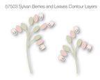 Birch Press Stanzschablone - Sylvan Berries and Leaves Contour Layers