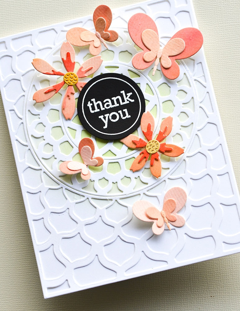 Birch Press Stanzschablone - Star Flowers Contour Layers