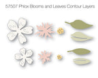 Birch Press Stanzschablone - Phlox Blooms and Leaves Contour Layers