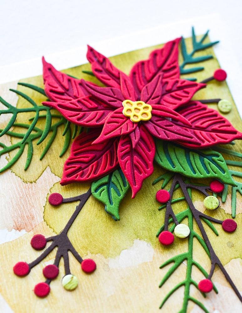 Birch Press Stanzschablone - 57518 Tiny Berries and Leaves Contour Layers