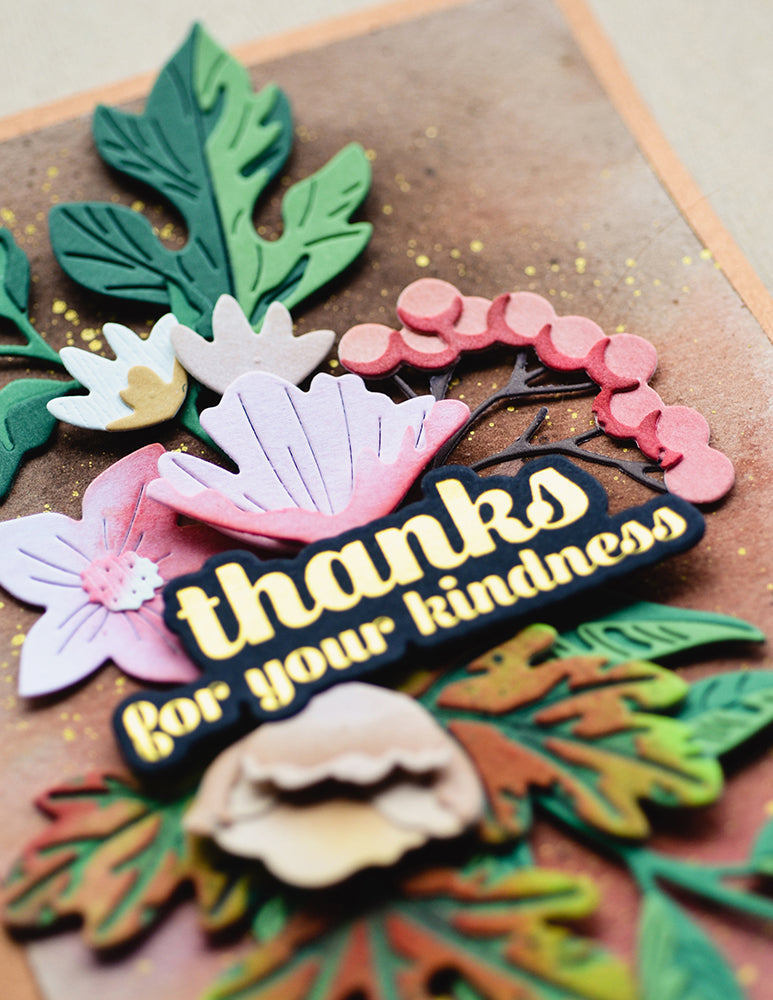 Birch Press Stanzschablone - 57521 Lush Leaves Contour Layers