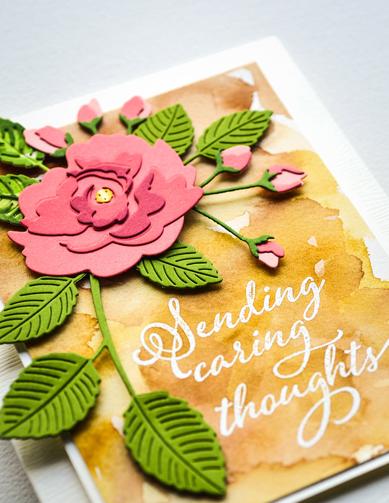 Birch Press Stanzschablone - 57522 Rose Leaves Contour Layers